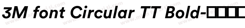 3M font Circular TT Bold字体转换